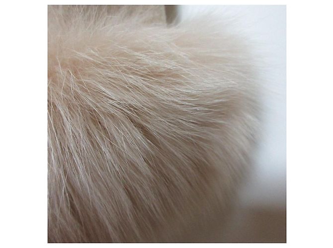 Autre Marque Abrigo Princess Rene de mezcla de piel de zorro y angora Beige - vista 7