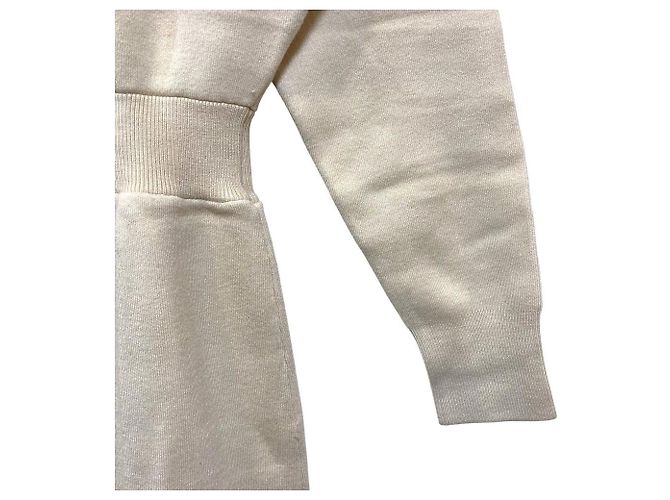 Autre Marque Herlipto Simone Strick-Minikleid Weiß Roh - Ansicht 4