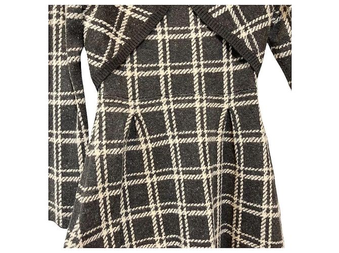 Autre Marque Herlipto Pantheon Knit Dress Strickkleid mit Karomuster - Ansicht 5