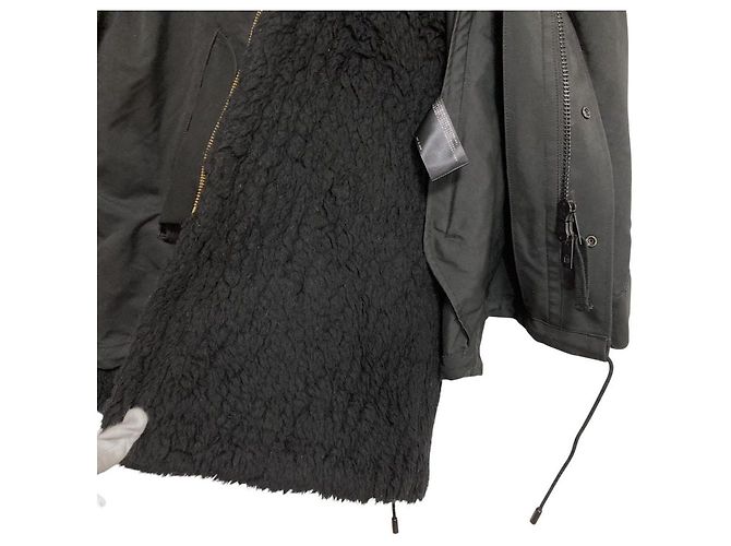 Autre Marque THE RERACS Boa Liner Mods Coat Negro - vista 9