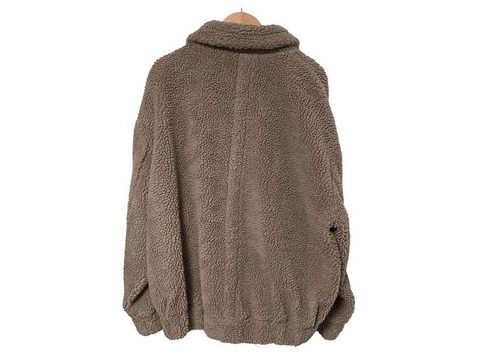 Autre Marque Arpege story Boa Short Coat Castaño - vista 2