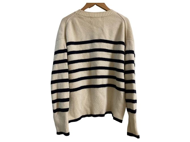 Autre Marque Arpege story Strickpullover aus Kaschmir-Mischung Beige Roh - Ansicht 2