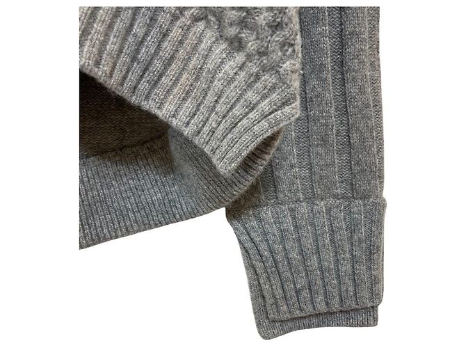Autre Marque ENFOLD Strickpullover mit Zopfmuster Braun - Ansicht 4