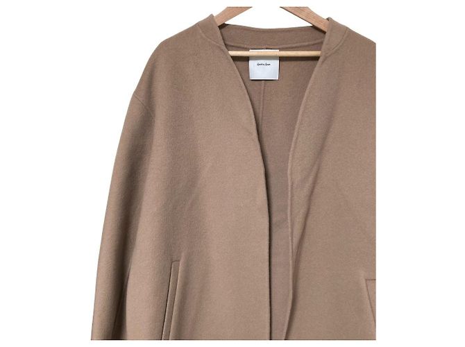 Autre Marque Manteau en laine col V Spick and Span Beige - vue 3