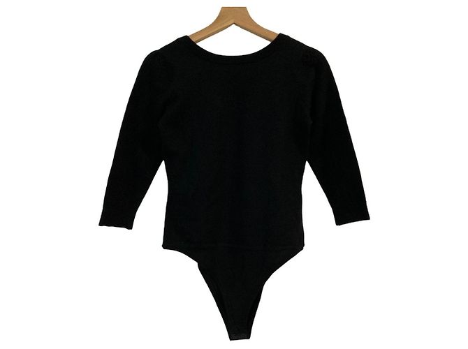 Autre Marque BORDERS at BALCONY Strick-Bodysuit Schwarz - Ansicht 2