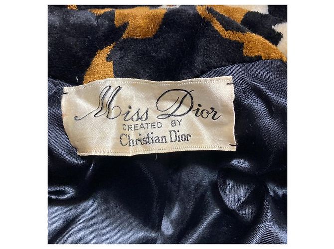 Autre Marque Casaco Chester de veludo Christian Dior MISS DIOR Marrom - vista 4