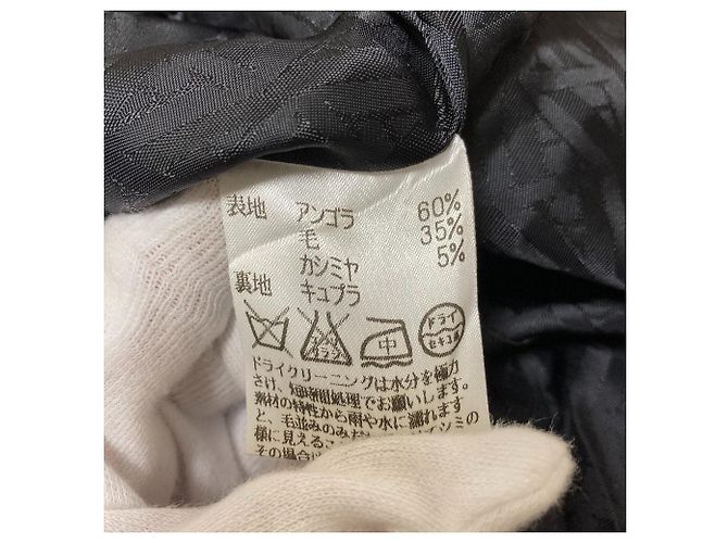 Abrigo Aquascutum de mezcla de angora y cachemira Negro - vista 11
