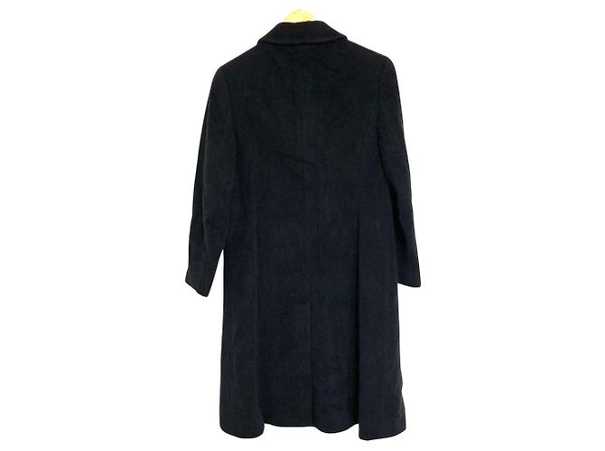 Abrigo Aquascutum de mezcla de angora y cachemira Negro - vista 2