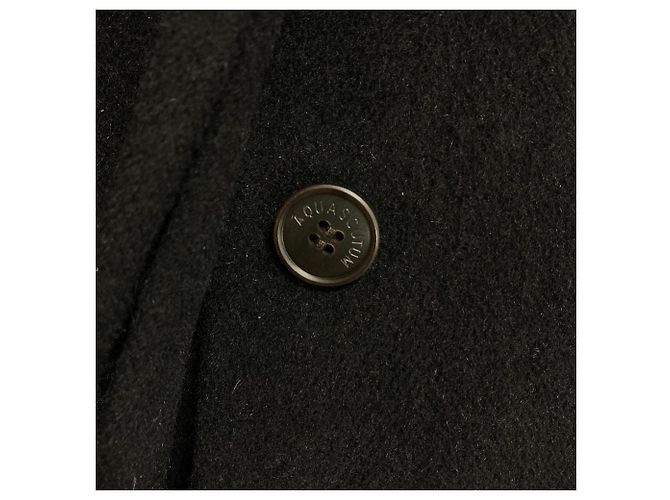 Abrigo Aquascutum de mezcla de angora y cachemira Negro - vista 5