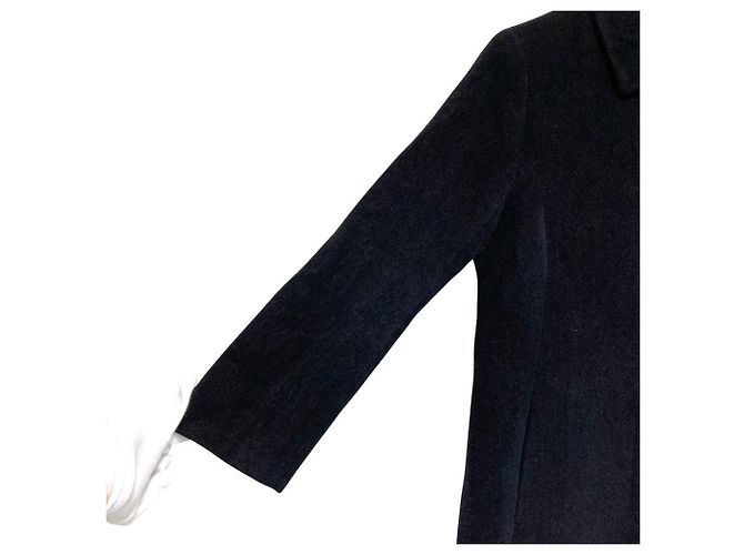 Abrigo Aquascutum de mezcla de angora y cachemira Negro - vista 6