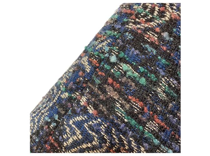 Abrigo de cuello alto de tweed Missoni Donna Azul - vista 5