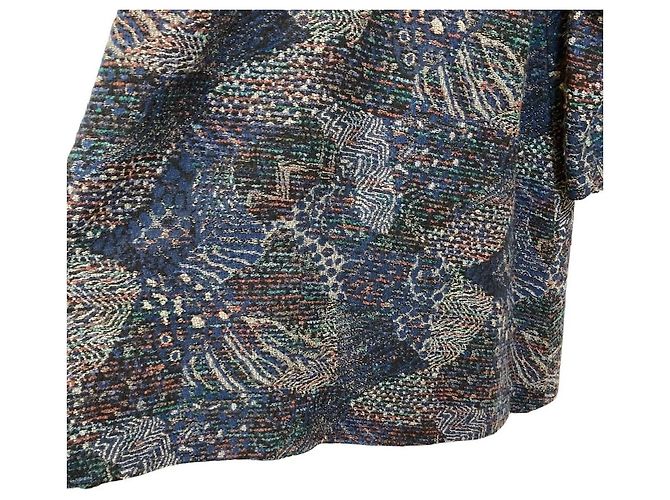 Abrigo de cuello alto de tweed Missoni Donna Azul - vista 8