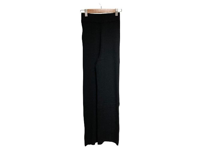 Autre Marque Pantaloni Sov. Wide Rib Nero - vista 2