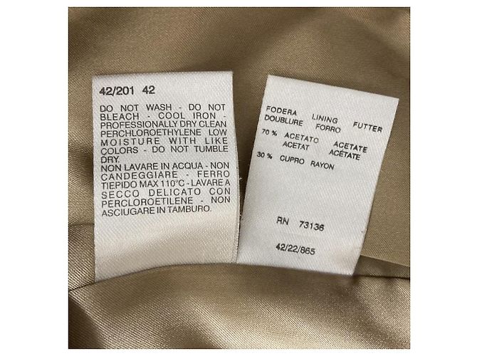 Casaco Balmacaan de lã Max Mara Bege - vista 8