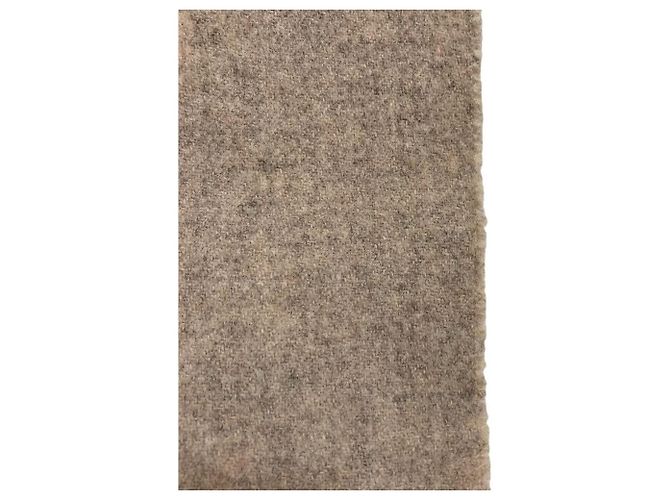 Acne Studios Wool Fringe Scarf Beige - view 5