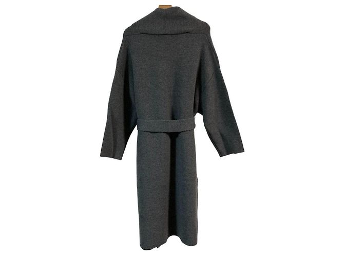 Autre Marque Abrigo ceñido de lana y cashmere 23ku Castaño - vista 2