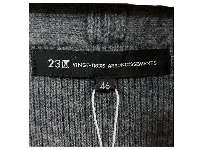 Autre Marque Abrigo ceñido de lana y cashmere 23ku Castaño - vista 3