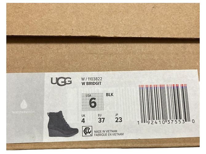 UGG BRIDGIT Schnürstiefel Schwarz - Ansicht 12