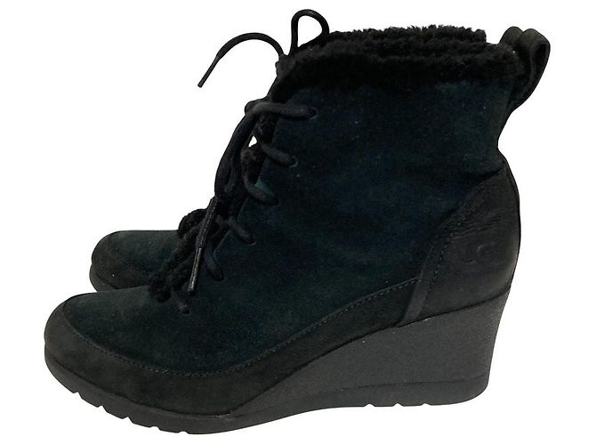 UGG BRIDGIT Schnürstiefel Schwarz - Ansicht 2