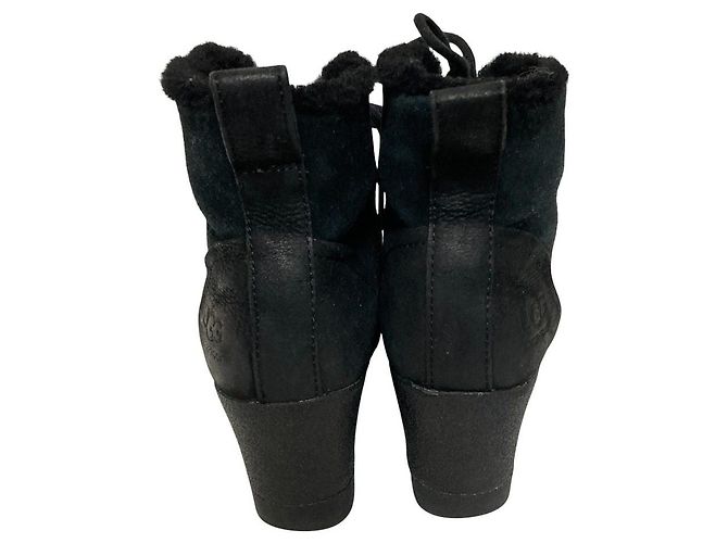 UGG BRIDGIT Schnürstiefel Schwarz - Ansicht 3