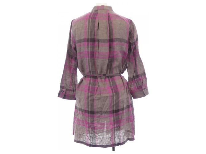 Autre Marque Pallas Palace Baumwollhemd Braun Pink - Ansicht 2