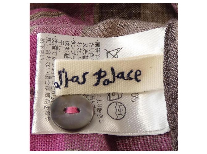 Autre Marque Pallas Palace Baumwollhemd Braun Pink - Ansicht 4