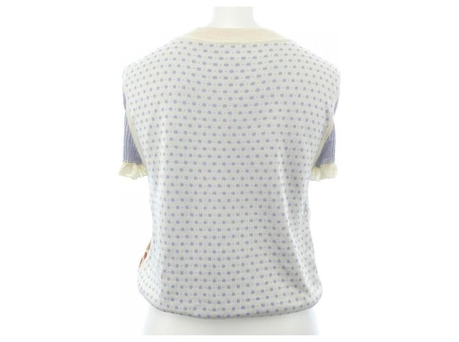 Hermès Hermes GUEPARDS ET PALMETTES Silk Knit Marrom Azul Bege - vista 2