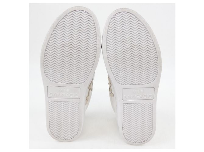 Autre Marque Baskets Sangacio Blanches en Textile - vue 4