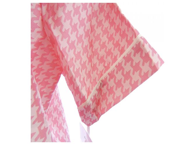 Autre Marque Camicia a maniche corte in seta Christian Dior Rosa - vista 6