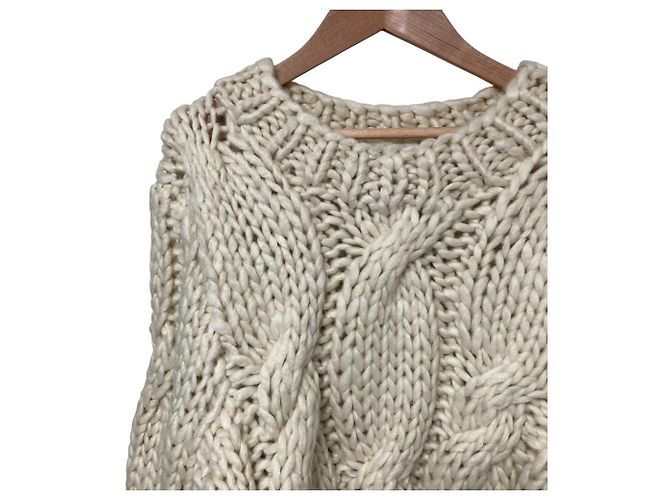 Autre Marque Jersey de punto grueso THE TOE Blanco Blanco roto - vista 3