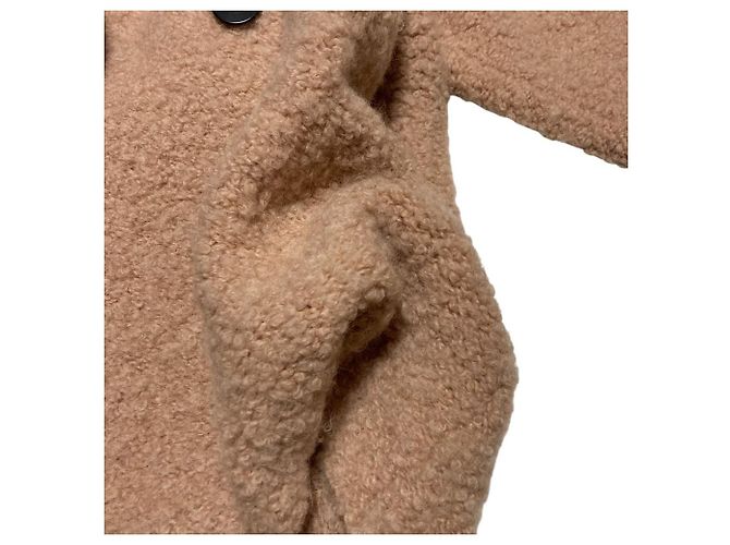Autre Marque Cappotto giacca doppia in bouclé misto alpaca Roberto Collina Rosa - vista 4