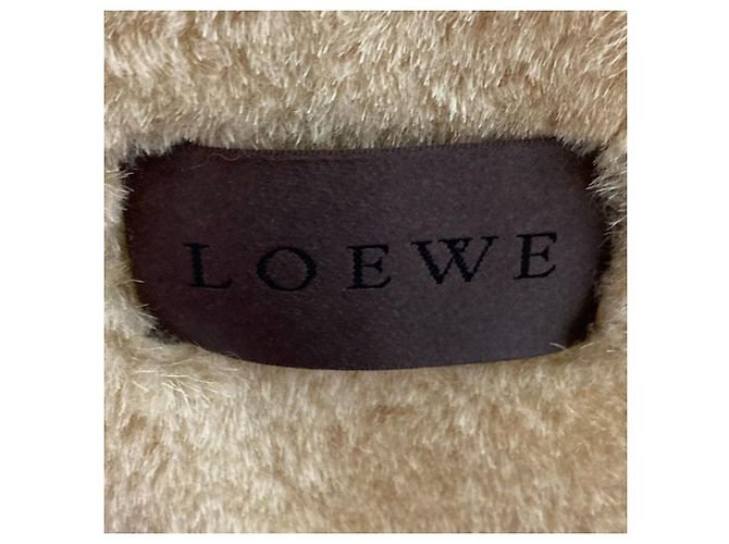 Chaqueta abrigo de piel de oveja Loewe Castaño Camello - vista 5