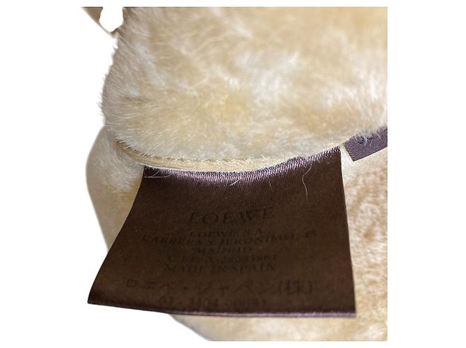 Chaqueta abrigo de piel de oveja Loewe Castaño Camello - vista 7