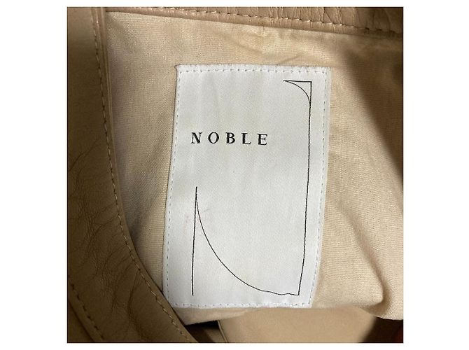 Autre Marque Giacca da motociclista Noble in pelle di pecora Beige - vista 3