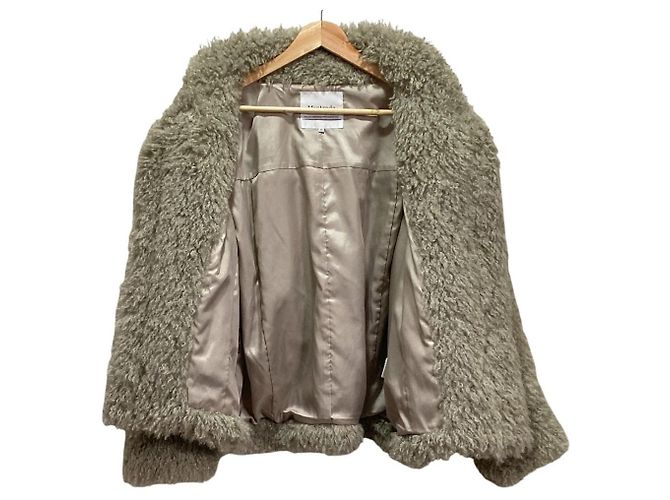 Autre Marque Chaqueta de Piel Ecológica Mystrada Beige - vista 4