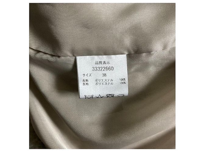 Autre Marque Chaqueta de Piel Ecológica Mystrada Beige - vista 6