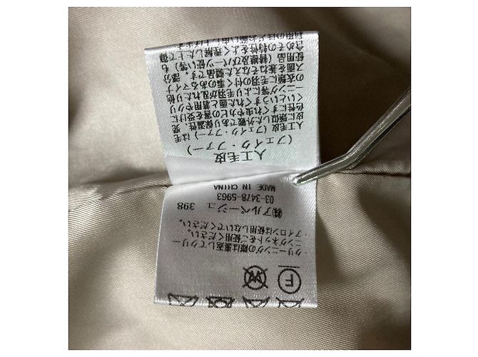 Autre Marque Chaqueta de Piel Ecológica Mystrada Beige - vista 7