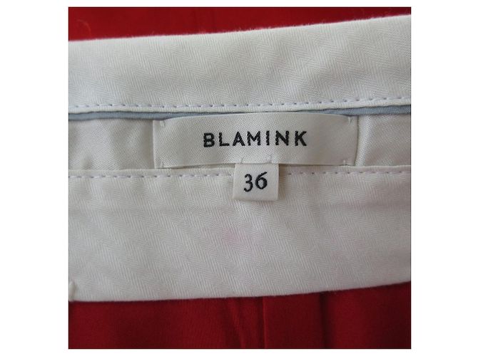 Autre Marque Falda larga de lana Melton BLAMINK Roja - vista 5