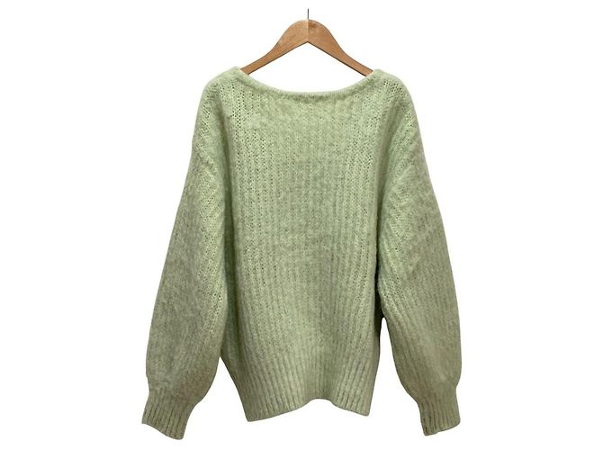 Autre Marque Mystrada Strickjacke aus Wollmischung Grün Hellgrün - Ansicht 2
