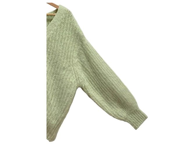 Autre Marque Mystrada Strickjacke aus Wollmischung Grün Hellgrün - Ansicht 3