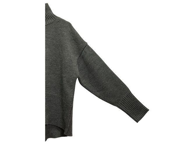 Autre Marque ADAM ET ROPE Strickpullover mit Rollkragen und Rückenschlitz Braun - Ansicht 3