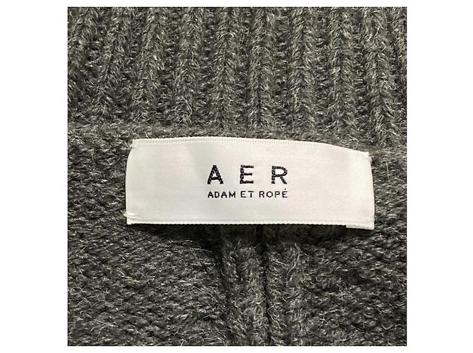 Autre Marque ADAM ET ROPE Strickpullover mit Rollkragen und Rückenschlitz Braun - Ansicht 4