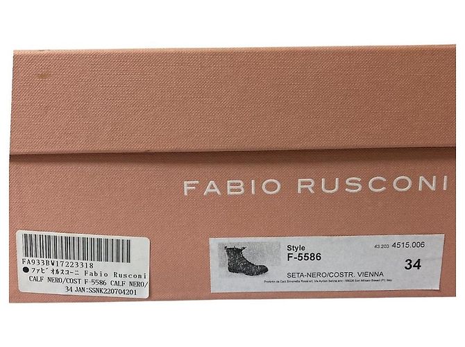 Autre Marque Fabio Rusconi Schnürstiefel mit seitlichem Reißverschluss Schwarz - Ansicht 10
