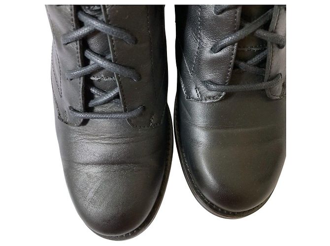 Autre Marque Fabio Rusconi Schnürstiefel mit seitlichem Reißverschluss Schwarz - Ansicht 12