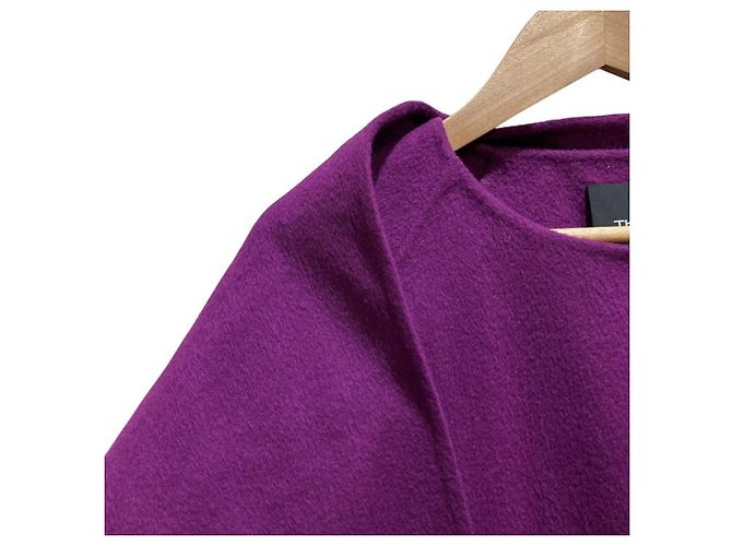Theory SCARF COAT Abrigo de mezcla de cachemira Púrpura - vista 2