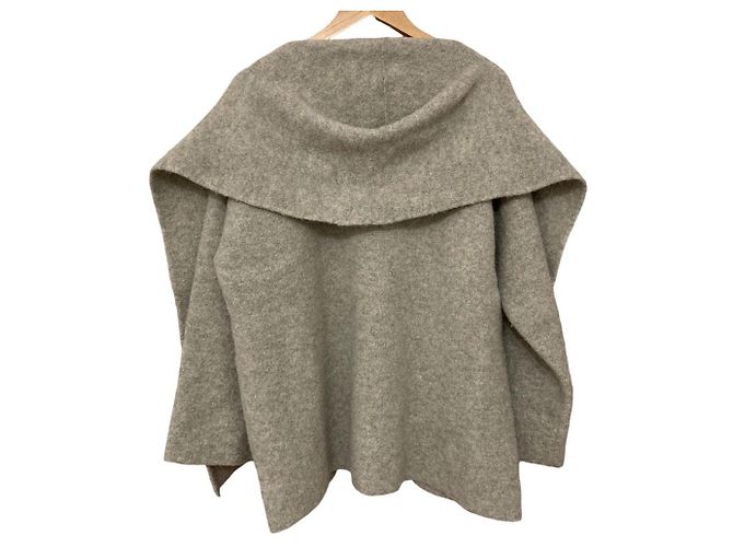Autre Marque Abrigo de punto de lana DOUBLE FACE Lauren Manoogian Beige - vista 2