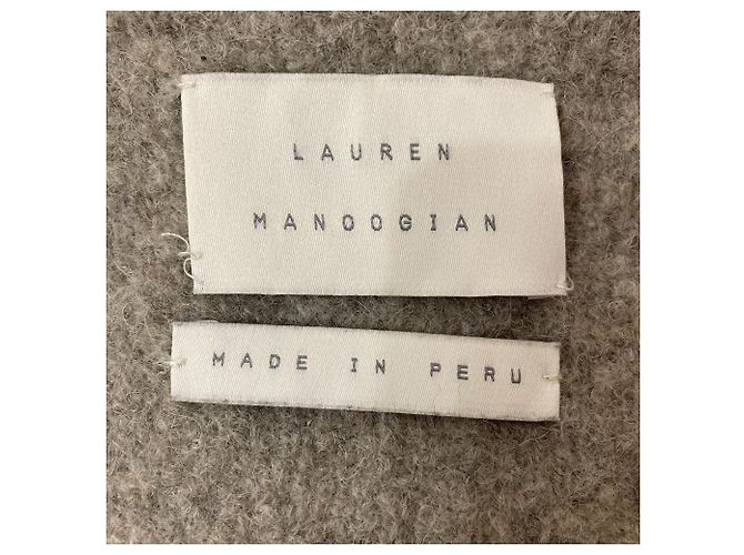 Autre Marque Abrigo de punto de lana DOUBLE FACE Lauren Manoogian Beige - vista 3