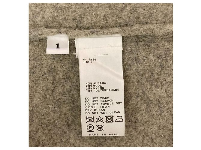 Autre Marque Abrigo de punto de lana DOUBLE FACE Lauren Manoogian Beige - vista 4