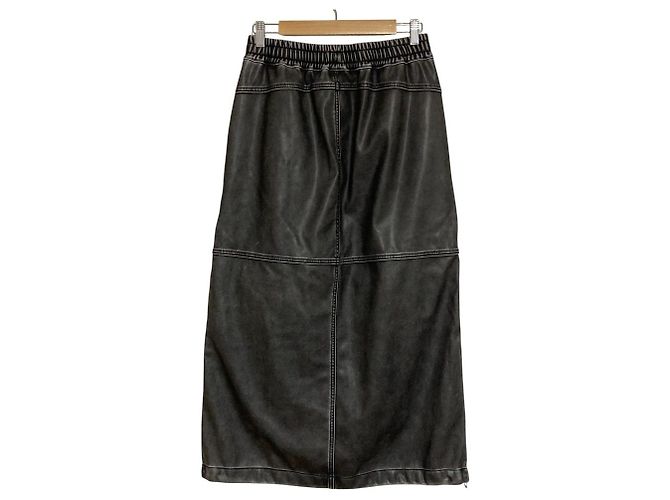 Autre Marque Falda de cuero ecológico DIESEL O-DYSSEY-P1 Castaño - vista 2