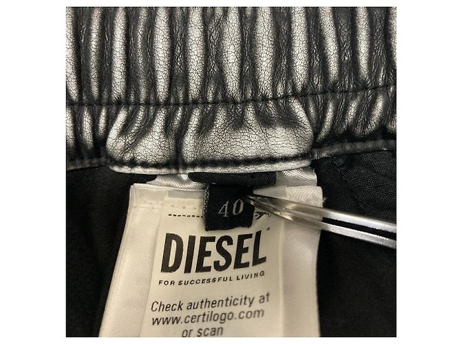Autre Marque Falda de cuero ecológico DIESEL O-DYSSEY-P1 Castaño - vista 5